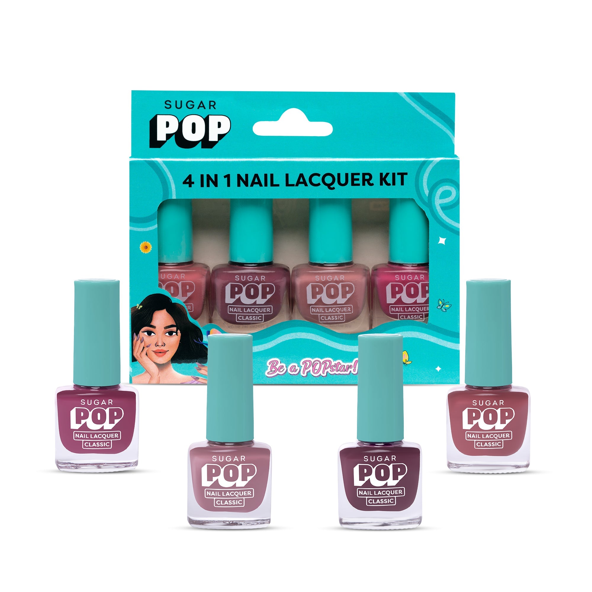 4 in 1 Nail Lacquer Kit - 01 Nude Nectar