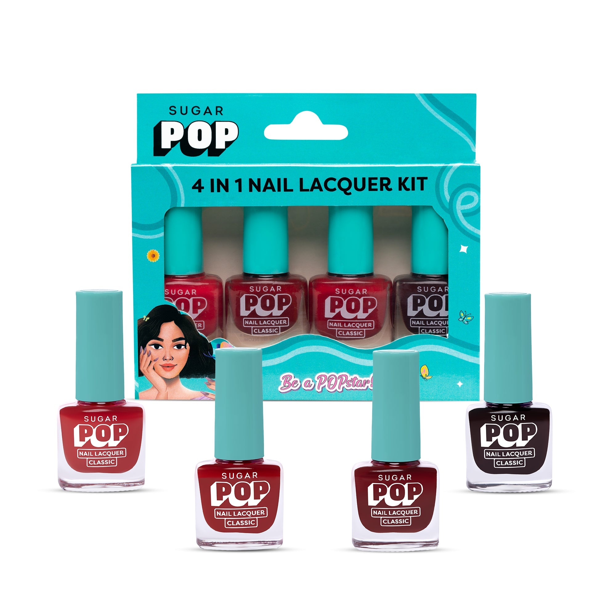 4 in 1 Nail Lacquer Kit - 02 Rouge Canvas