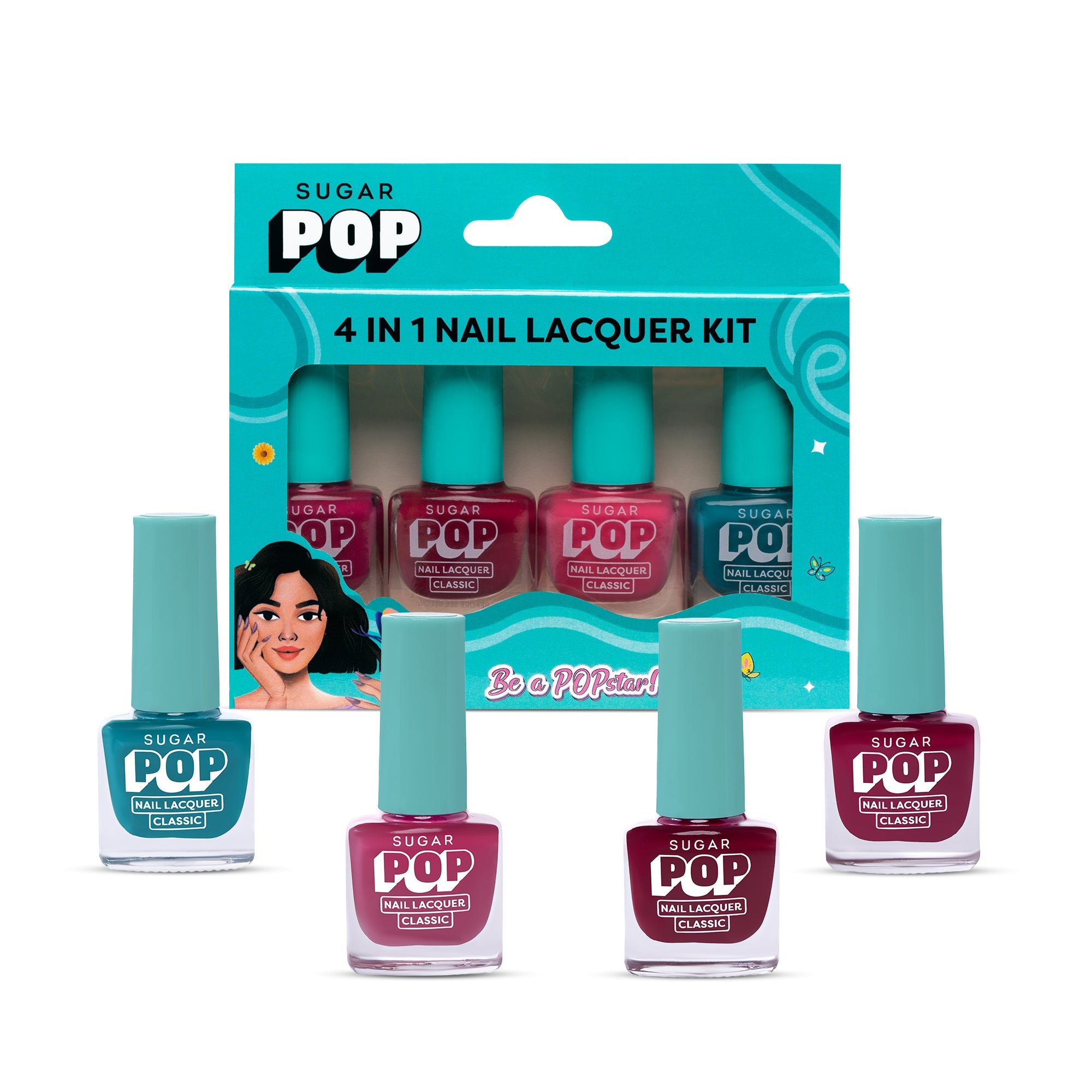 4 in 1 Nail Lacquer Kit - 03 Radiant Rainbow