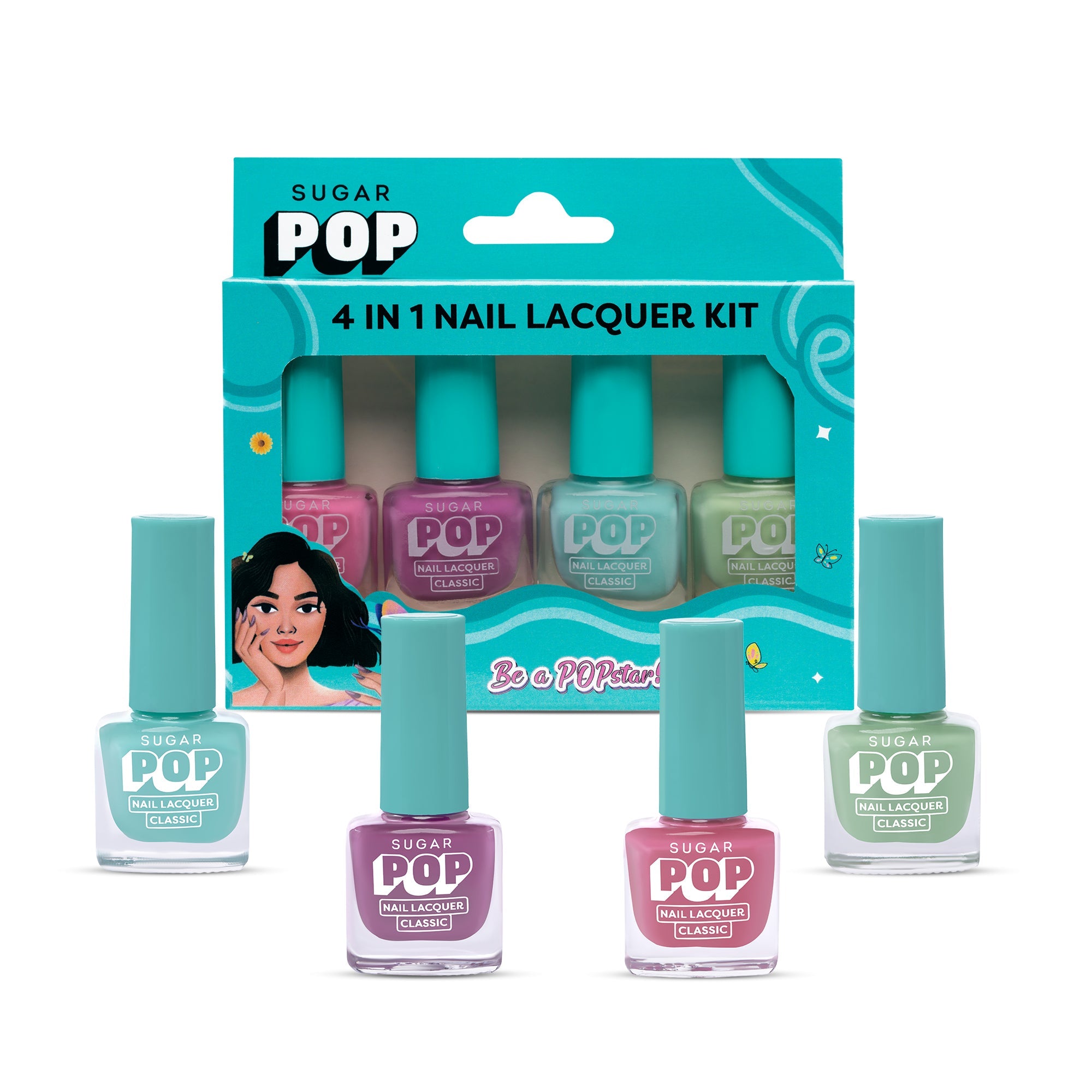 4 in 1 Nail Lacquer Kit - 04 Pastel Paradise