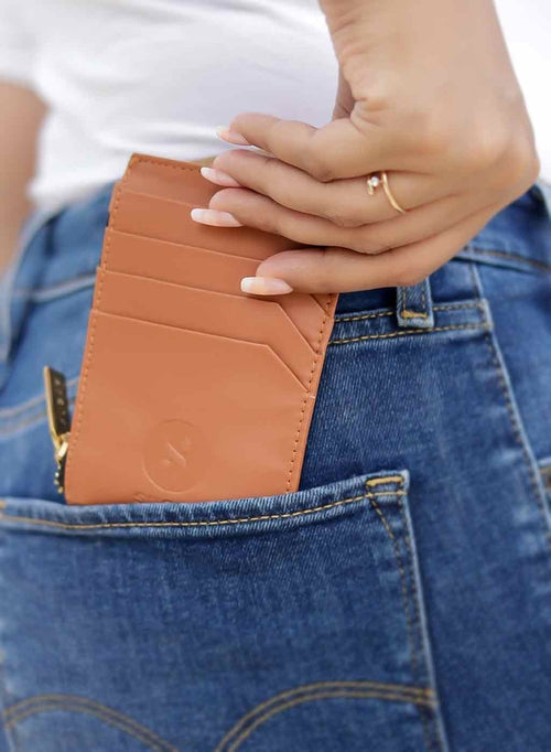 Chique Fleek Card Wallet - Tan