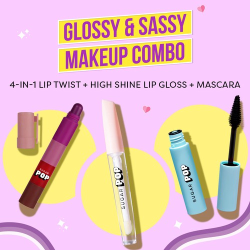 Glossy and Sassy Makeup Combo