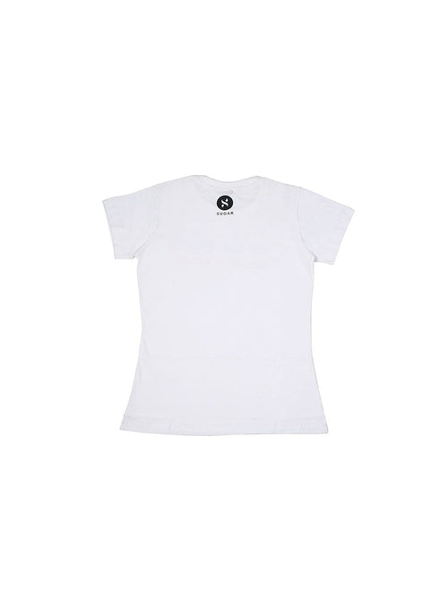 Holographic Signature SUGAR Tee- White - Extra Large