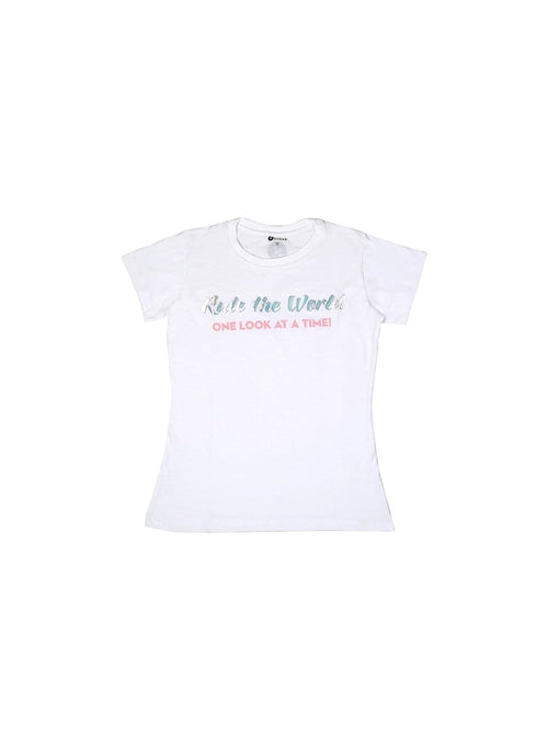 Holographic Signature SUGAR Tee- White - Extra Large