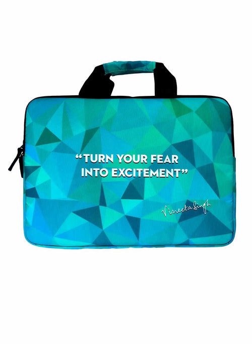 Laptop Bag 15 Inch (Purple/Teal Blue) - Signed By Vineeta Singh