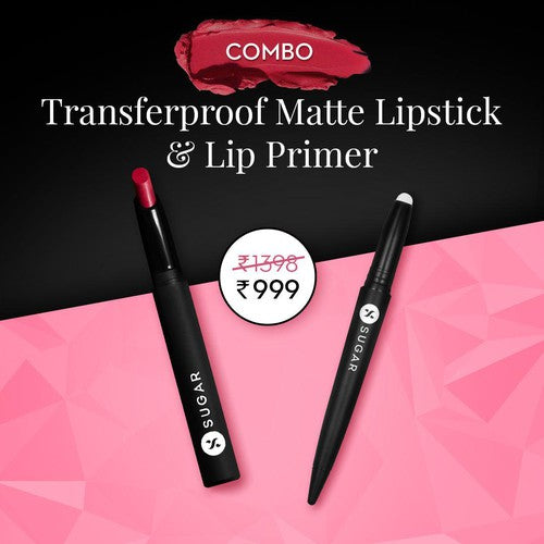 Matte Attack Transferproof Lipstick + Seal The Show Lip Primer