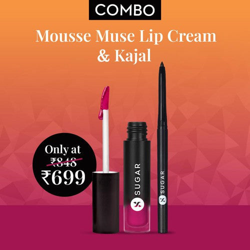 Mousse Muse Lip Cream & Kajal Combo