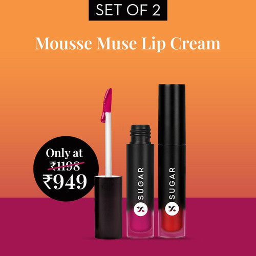 Mousse Muse Lip Cream Set of 2