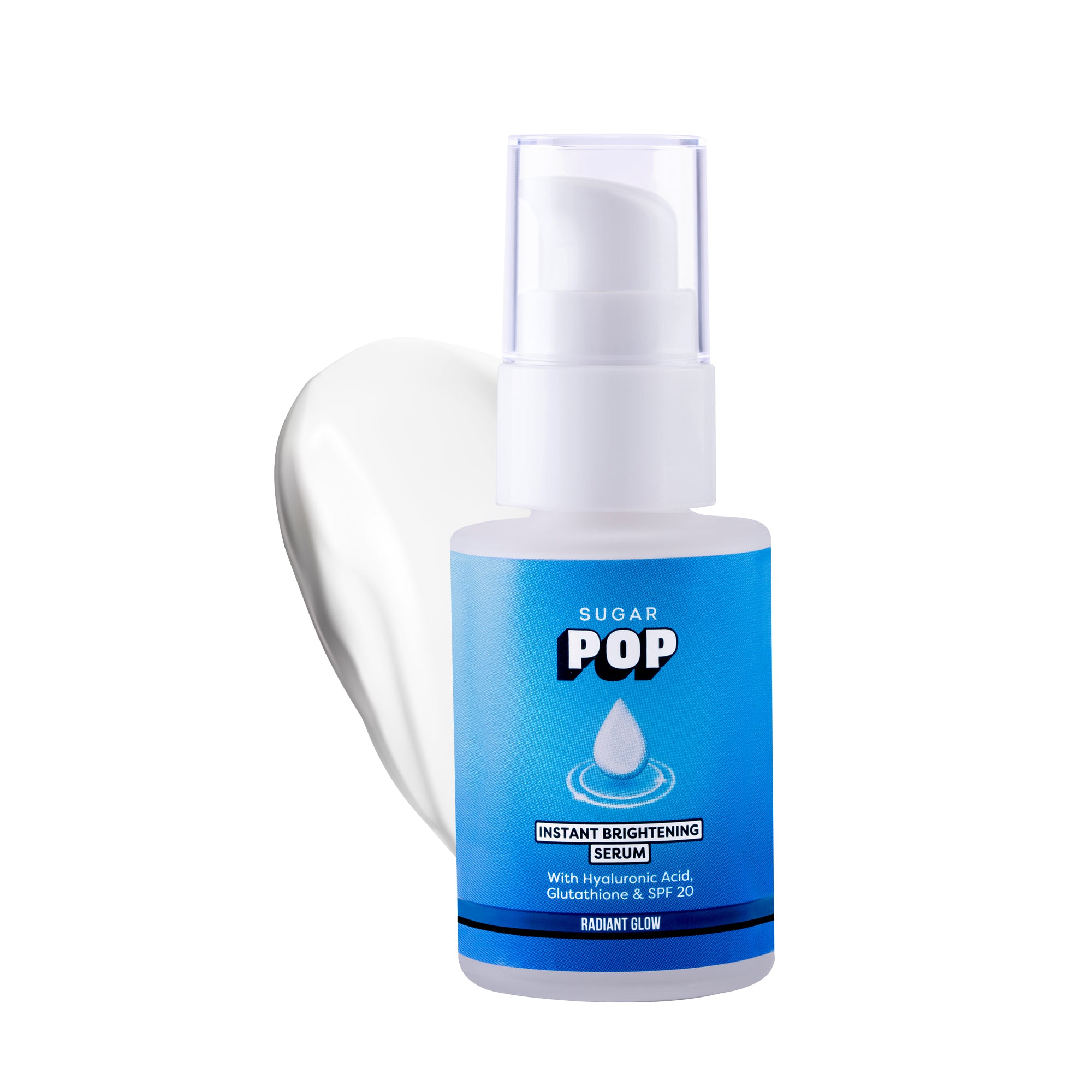 SUGAR POP Instant Brightening Serum with Hyaluronic Acid, Glutathione & SPF 20