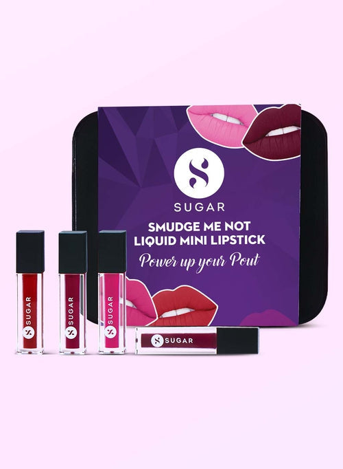 Smudge Me Not Mini Liquid Lipstick Set of 4 - Power Up Your Pout