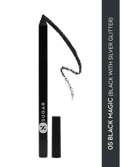 Stroke Of Genius Heavy-Duty Kohl - 05 Black Magic (Black With Silver Glitter)