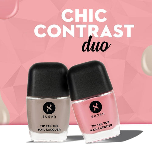 Tip Tac Toe Nail Lacquer - Chic Contrast Duo